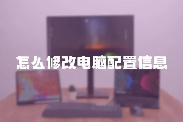 怎么修改電腦配置信息