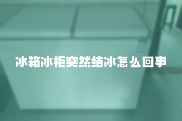 冰箱冰柜突然結冰怎么回事