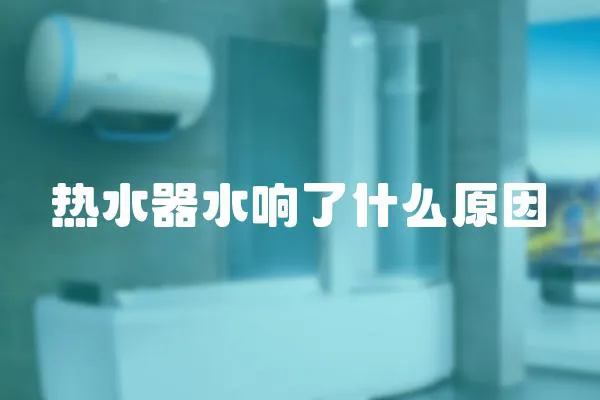 熱水器水響了什么原因
