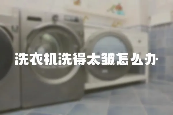 洗衣機洗得太皺怎么辦