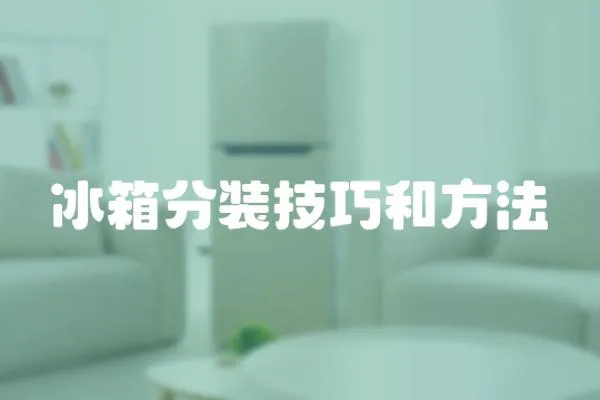 冰箱分裝技巧和方法