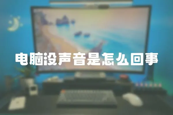 电脑没声音是怎么回事