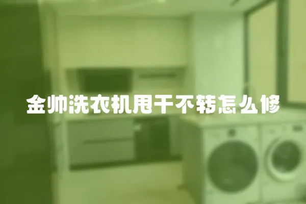 金帥洗衣機甩干不轉怎么修