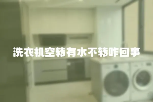 洗衣機空轉有水不轉咋回事