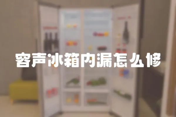 容聲冰箱內(nèi)漏怎么修
