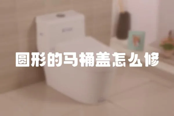 圓形的馬桶蓋怎么修