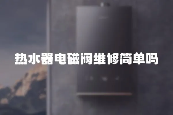 熱水器電磁閥維修簡單嗎