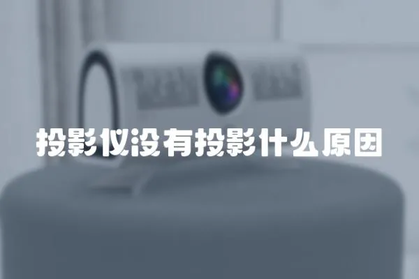 投影儀沒有投影什么原因