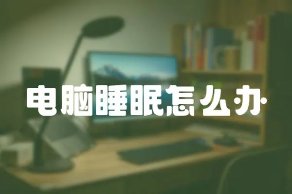 電腦睡眠怎么辦