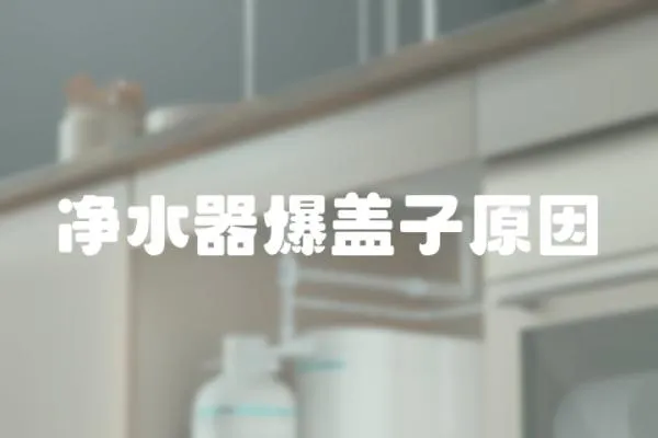 凈水器爆蓋子原因
