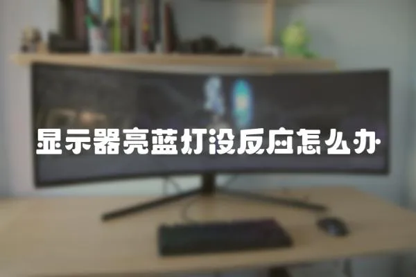 顯示器亮藍燈沒反應怎么辦