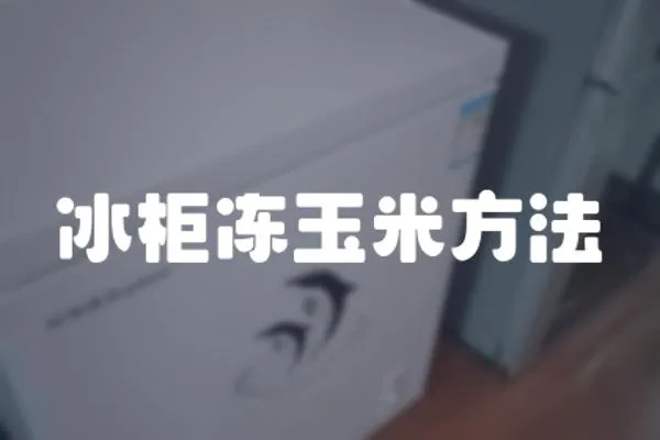 冰柜凍玉米方法