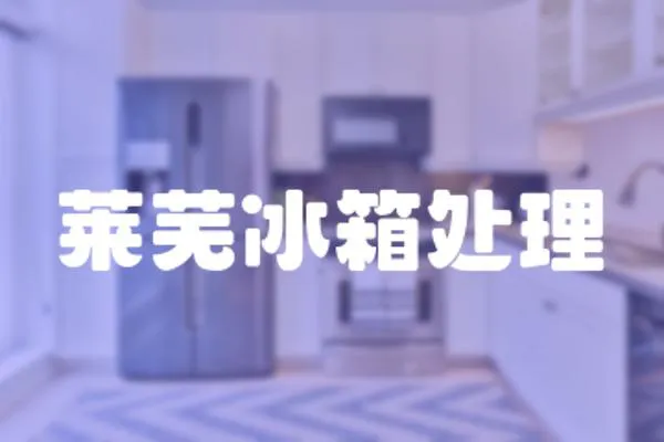 萊蕪冰箱處理