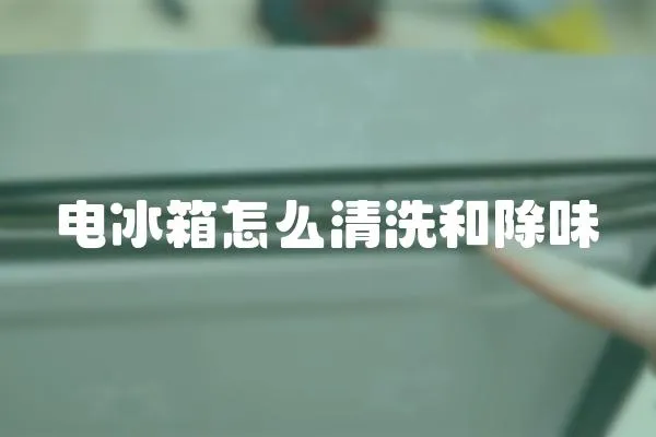 電冰箱怎么清洗和除味