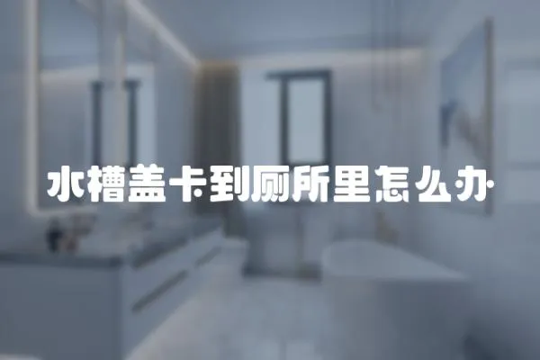 水槽蓋卡到廁所里怎么辦