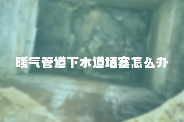 暖氣管道下水道堵塞怎么辦