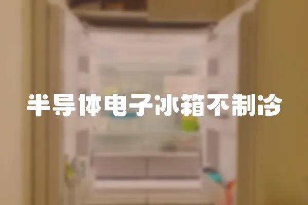 半導體電子冰箱不制冷