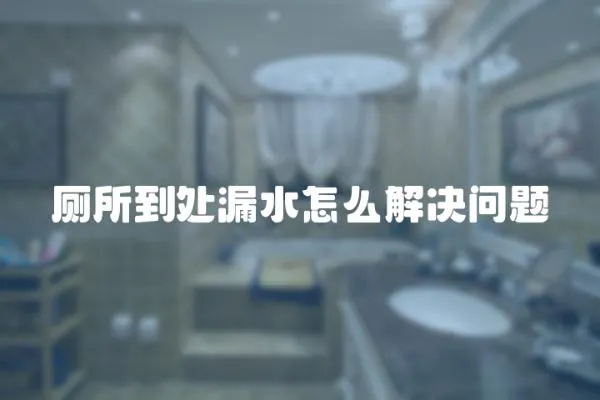 廁所到處漏水怎么解決問題