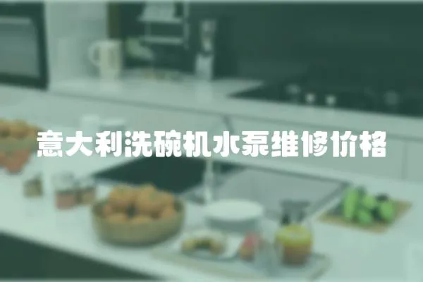 意大利洗碗機水泵維修價格