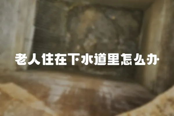 老人住在下水道里怎么辦
