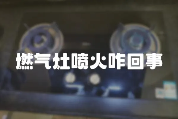 燃氣灶噴火咋回事
