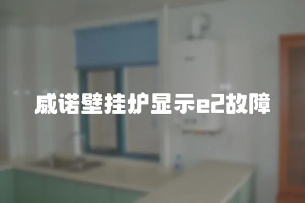 威諾壁掛爐顯示e2故障