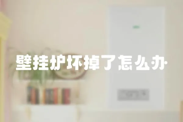 壁掛爐壞掉了怎么辦