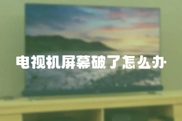 電視機屏幕破了怎么辦