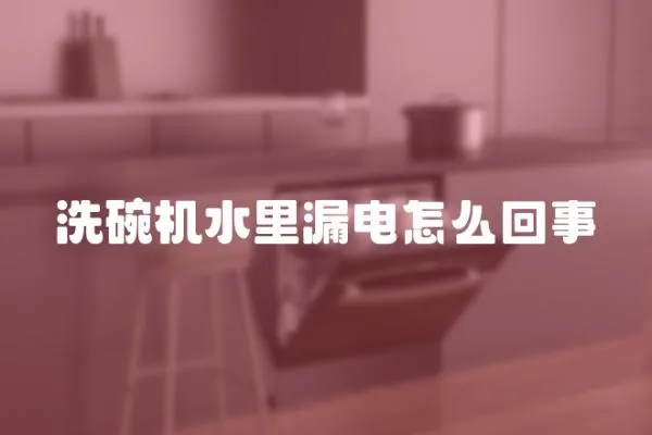 洗碗機水里漏電怎么回事