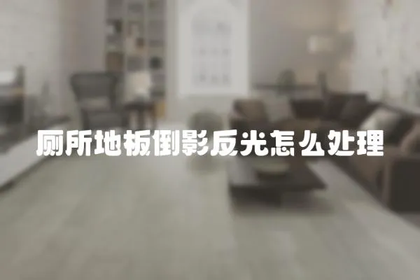 廁所地板倒影反光怎么處理