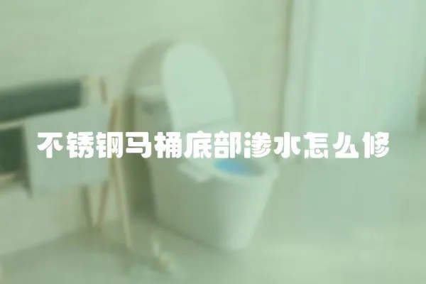 不銹鋼馬桶底部滲水怎么修