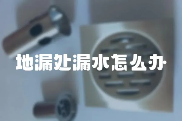 地漏處漏水怎么辦