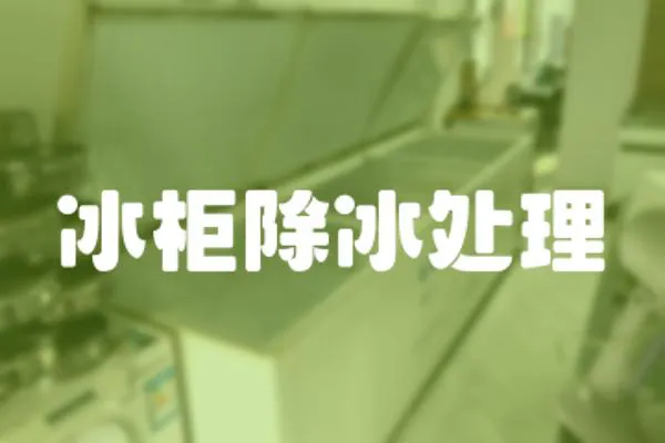冰柜除冰處理