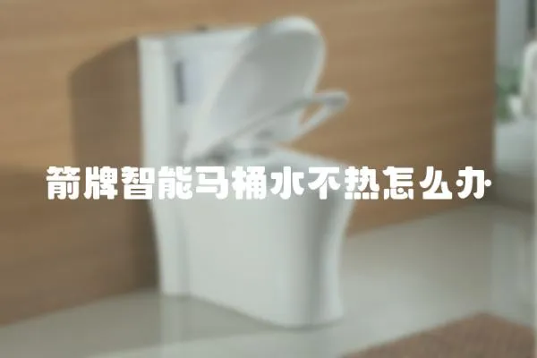 箭牌智能馬桶水不熱怎么辦