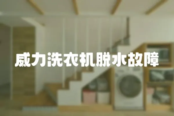 威力洗衣機脫水故障