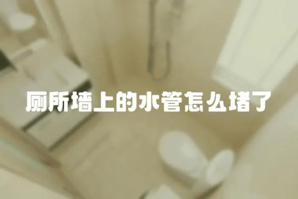 廁所墻上的水管怎么堵了