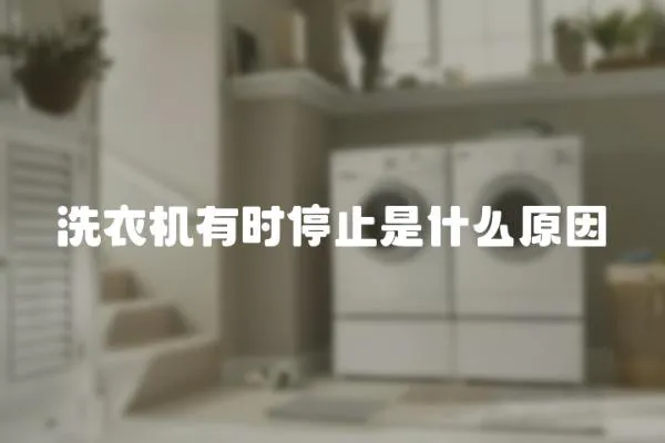 洗衣機有時停止是什么原因