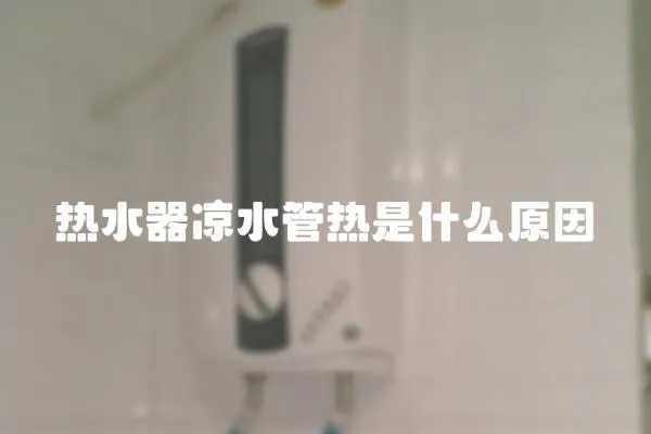 熱水器涼水管熱是什么原因