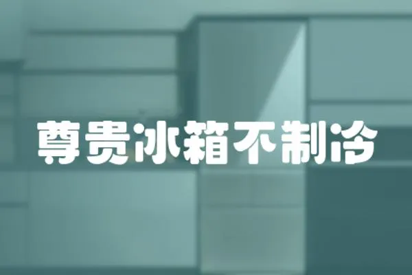 尊貴冰箱不制冷