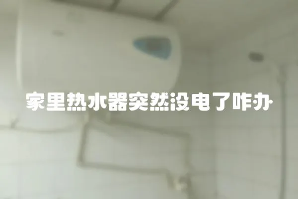 家里熱水器突然沒電了咋辦