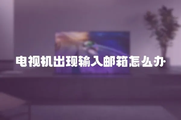 電視機出現輸入郵箱怎么辦