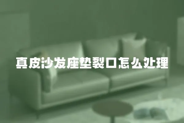 真皮沙發座墊裂口怎么處理