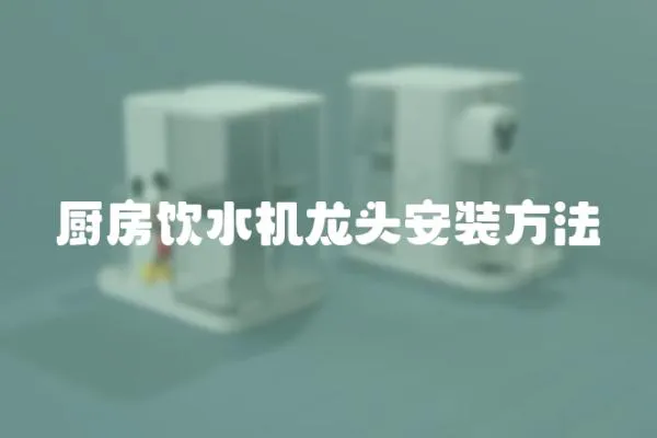 廚房飲水機龍頭安裝方法