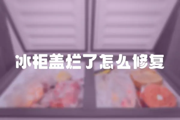 冰柜蓋爛了怎么修復