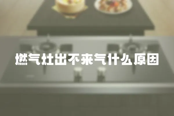 燃氣灶出不來氣什么原因