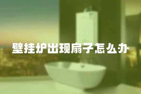 壁掛爐出現(xiàn)扇子怎么辦