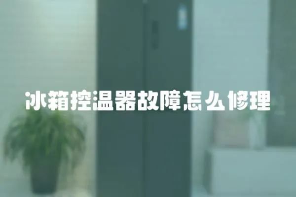 冰箱控溫器故障怎么修理