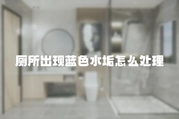 廁所出現藍色水垢怎么處理