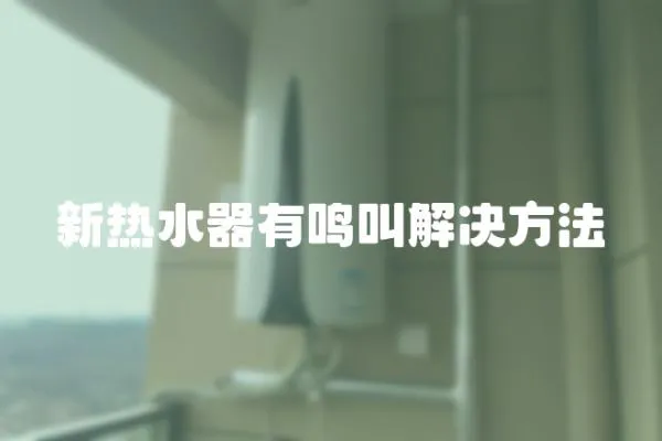 新熱水器有鳴叫解決方法