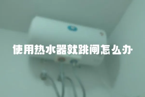 使用热水器就跳闸怎么办